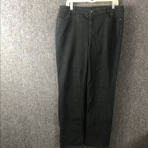 Chicos so lifting, slim leg women’s black jeans, size 2.5